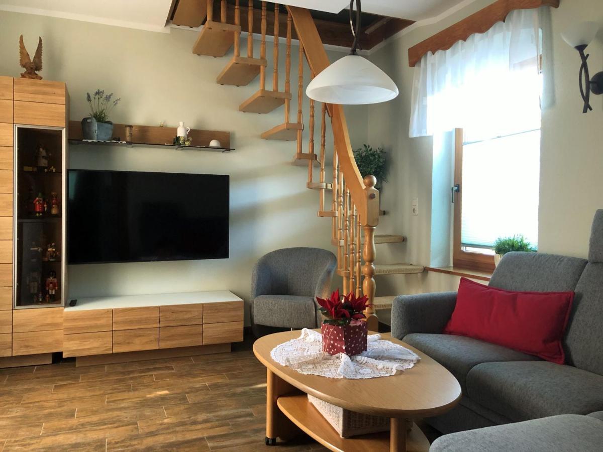 Ferienhaus Erzgebirge "An Der Trebe" Mit Kamin Und Sauna Neuhausen  Exterior foto